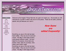 Tablet Screenshot of angelasthings.com